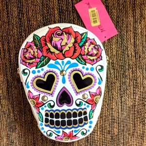 Betsey Johnson sugar skull bag NWT